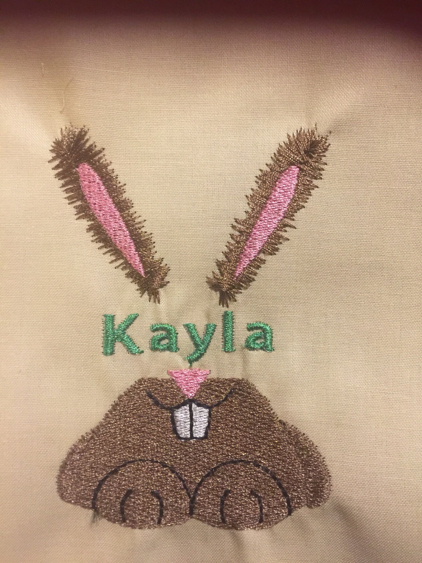 Embroidery Design of Split Bunny Rabbit
