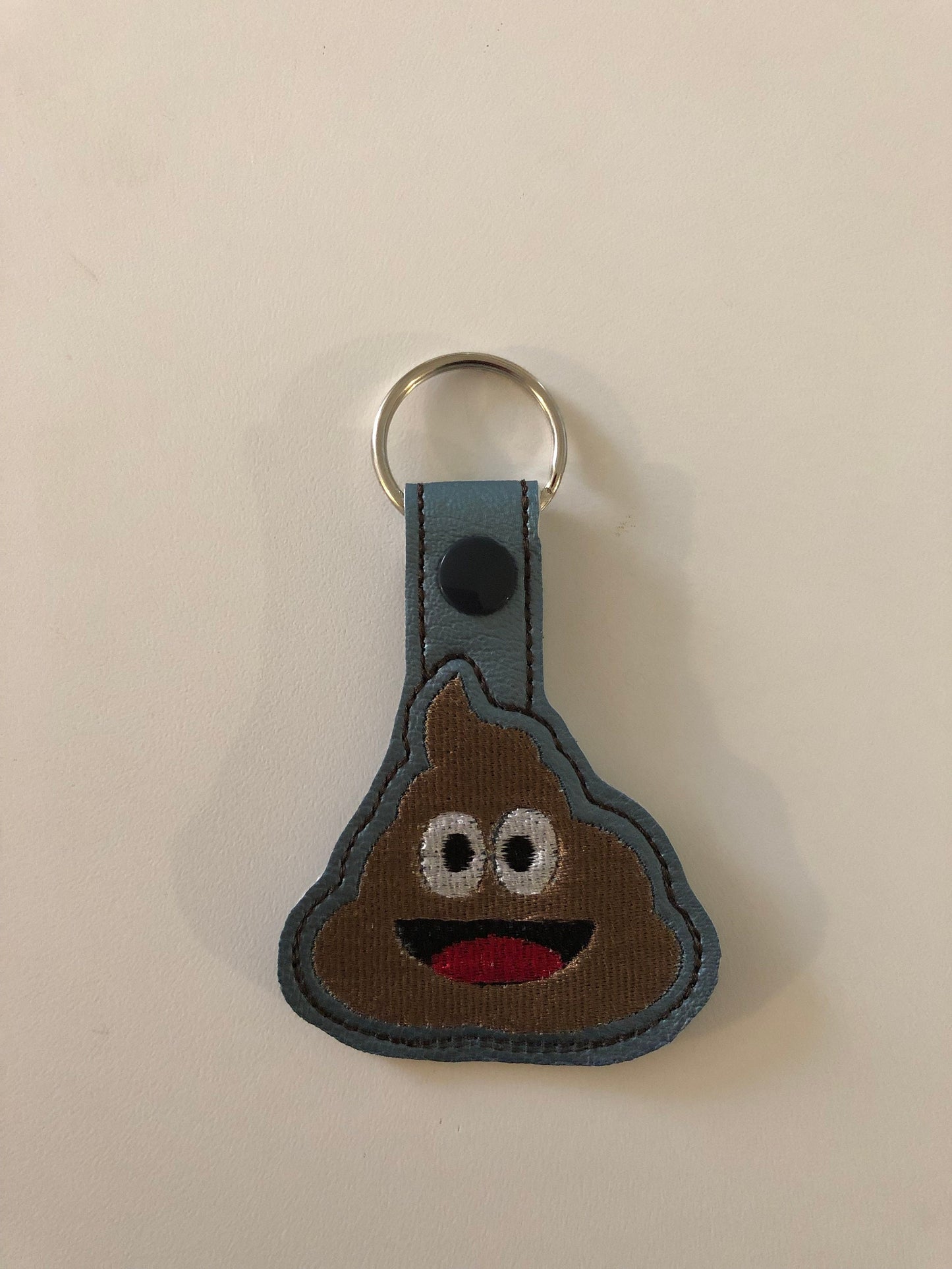 Emojipoo Snap Tab Embroidery Files,Emoji Snap Tabs,Emoji Key Fobs,Emoji Embroidery Designs,Key Fob Designs,In the hoop Embroidery Designs