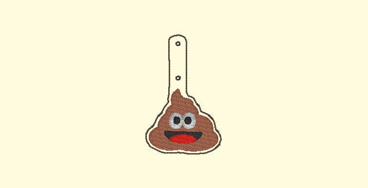 Emojipoo Snap Tab Embroidery Files,Emoji Snap Tabs,Emoji Key Fobs,Emoji Embroidery Designs,Key Fob Designs,In the hoop Embroidery Designs