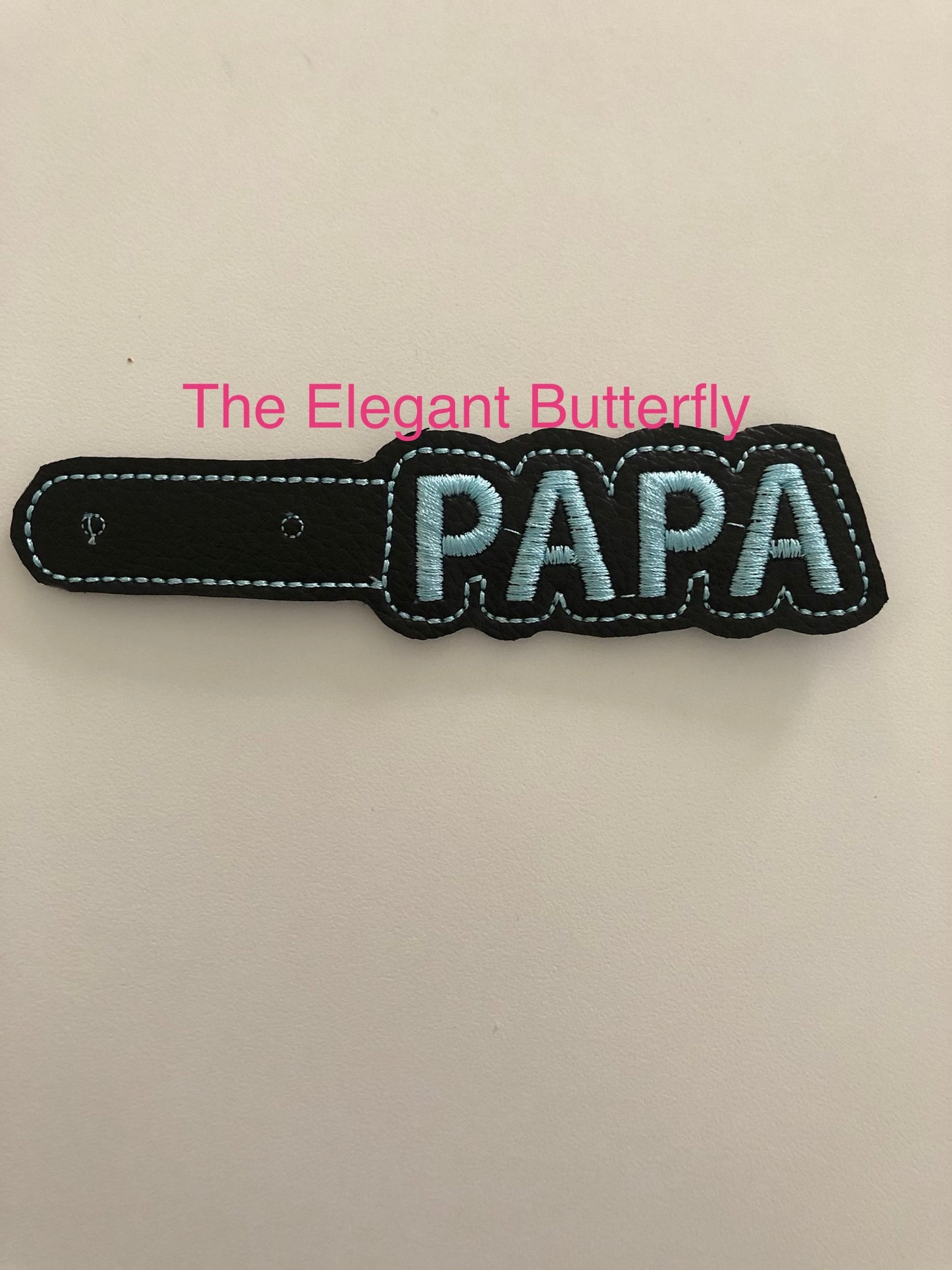 PAPA Snap Tab Embroidery File