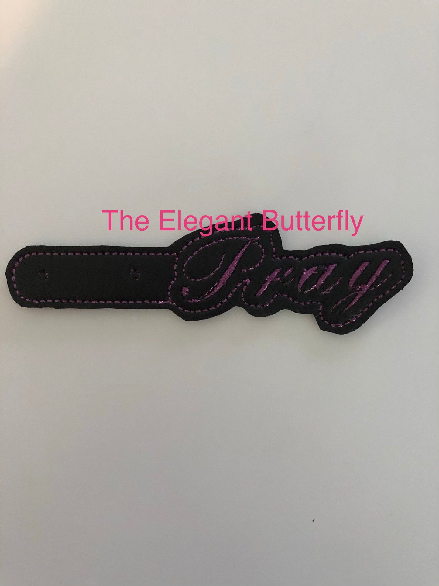 Pray Snap Tab Embroidery File