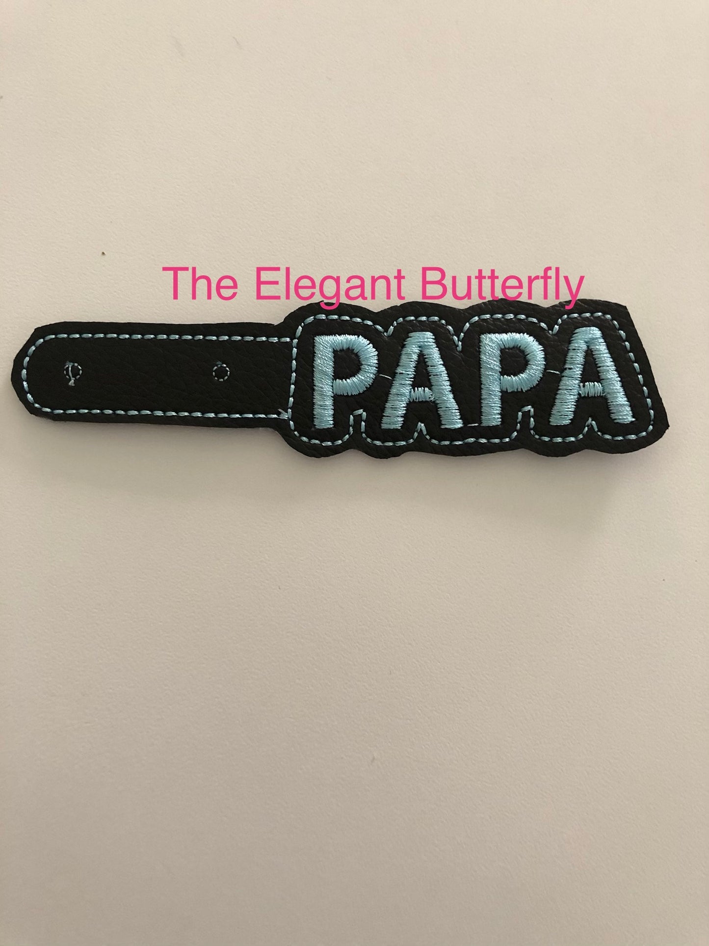 PAPA Snap Tab Embroidery File