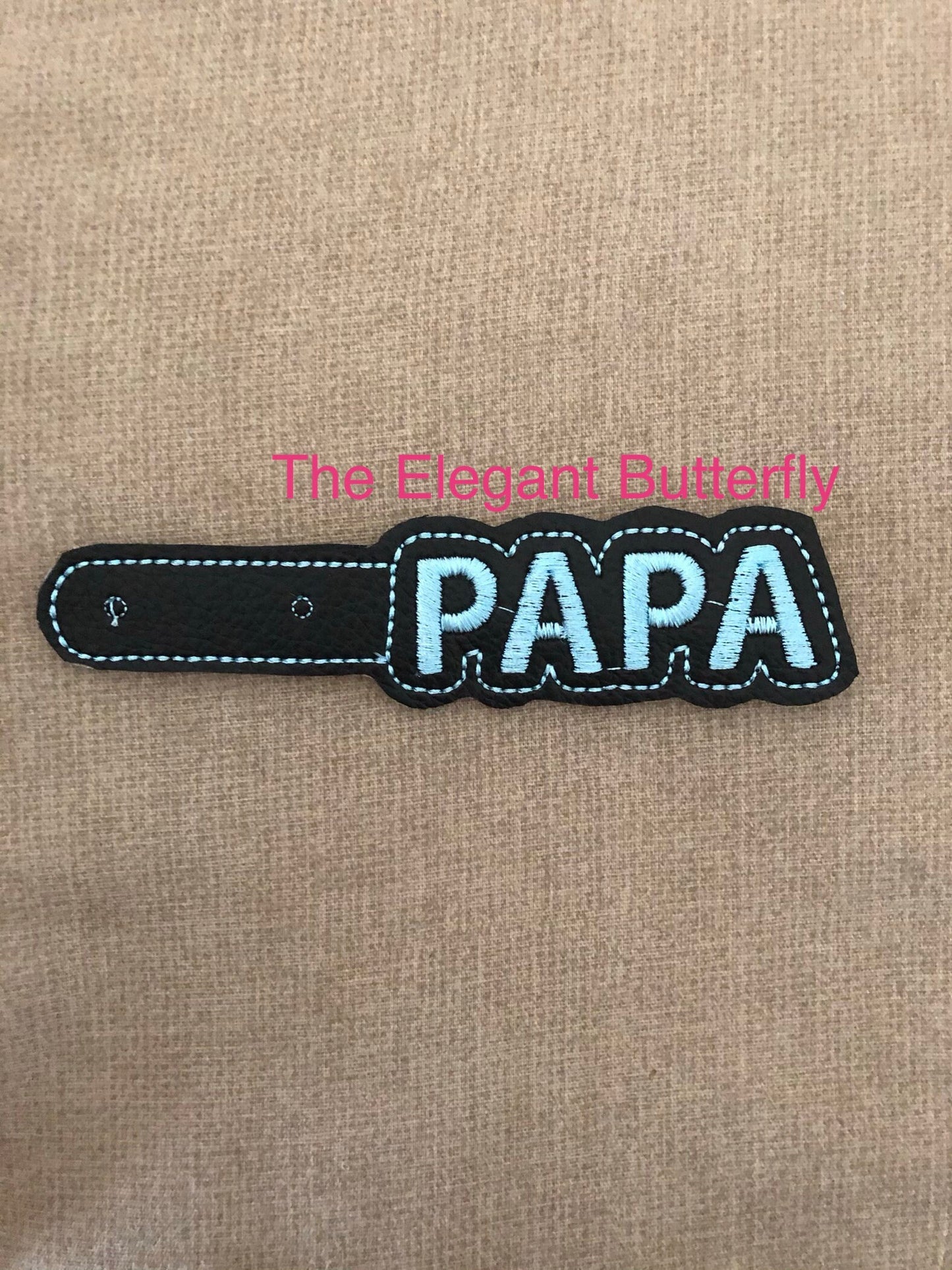 PAPA Snap Tab Embroidery File