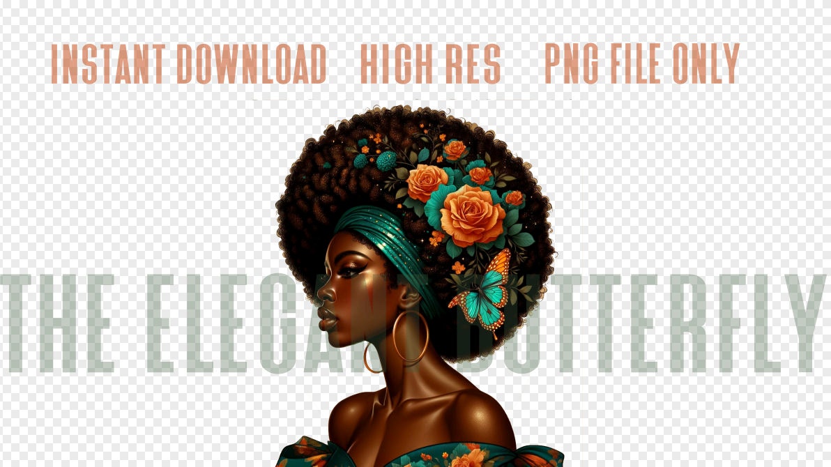 Roses are African American Woman/Sublimation File