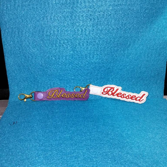 Blessed Snap Tab Key Fob Instant download
