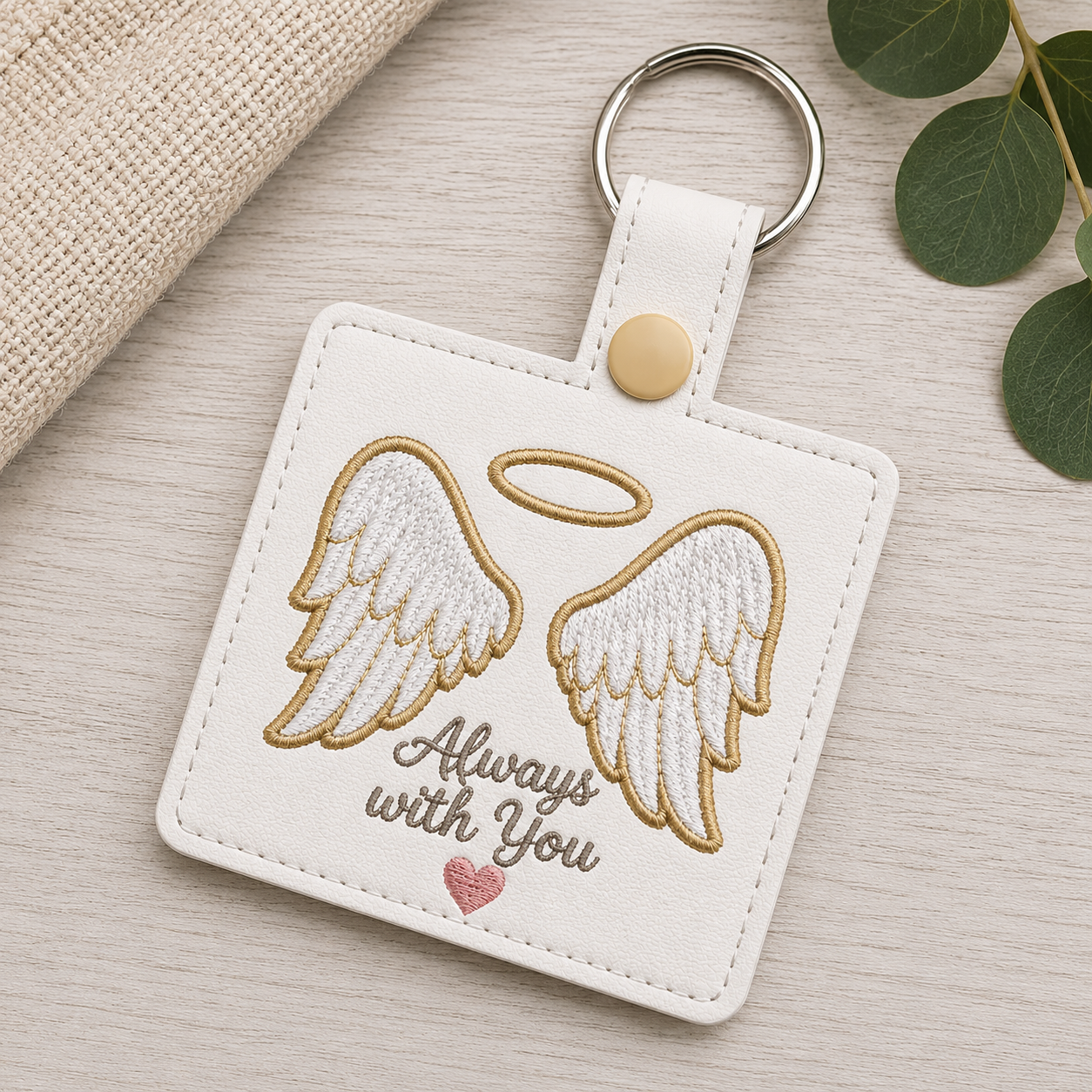 Blank Square Snap Tab – Ready for Your Own Embroidery Design