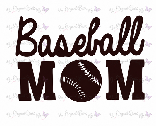Digital productBaseball Mom SVG | Sports Mom Shirt Design | Baseball Mom PNG | Cricut & Silhouette Cut File | Instant Digital Download