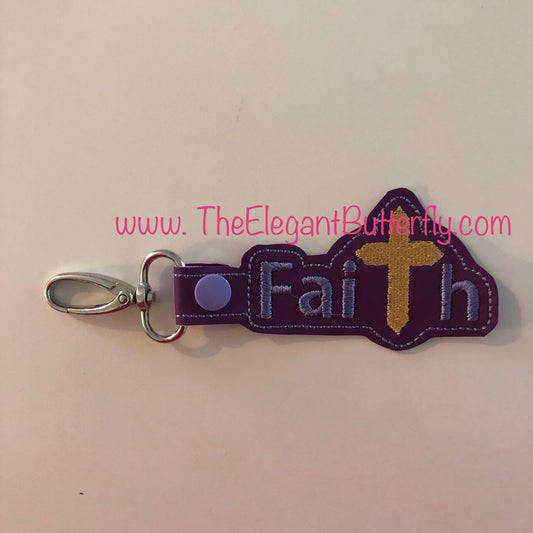 Spiritual Snap Tab Embroidery Designs - Faith-Inspired Digital Files for Crafting and Personalization
