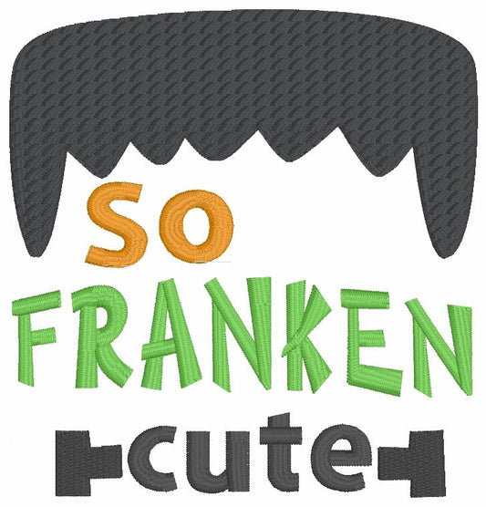 Halloween Embroidery Designs/Embroidery Design of So Franken Cute