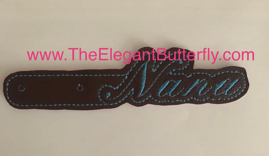 Nana snap tab in the hoop embroidery file