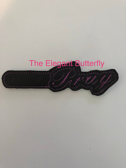 Pray Snap Tab Embroidery File