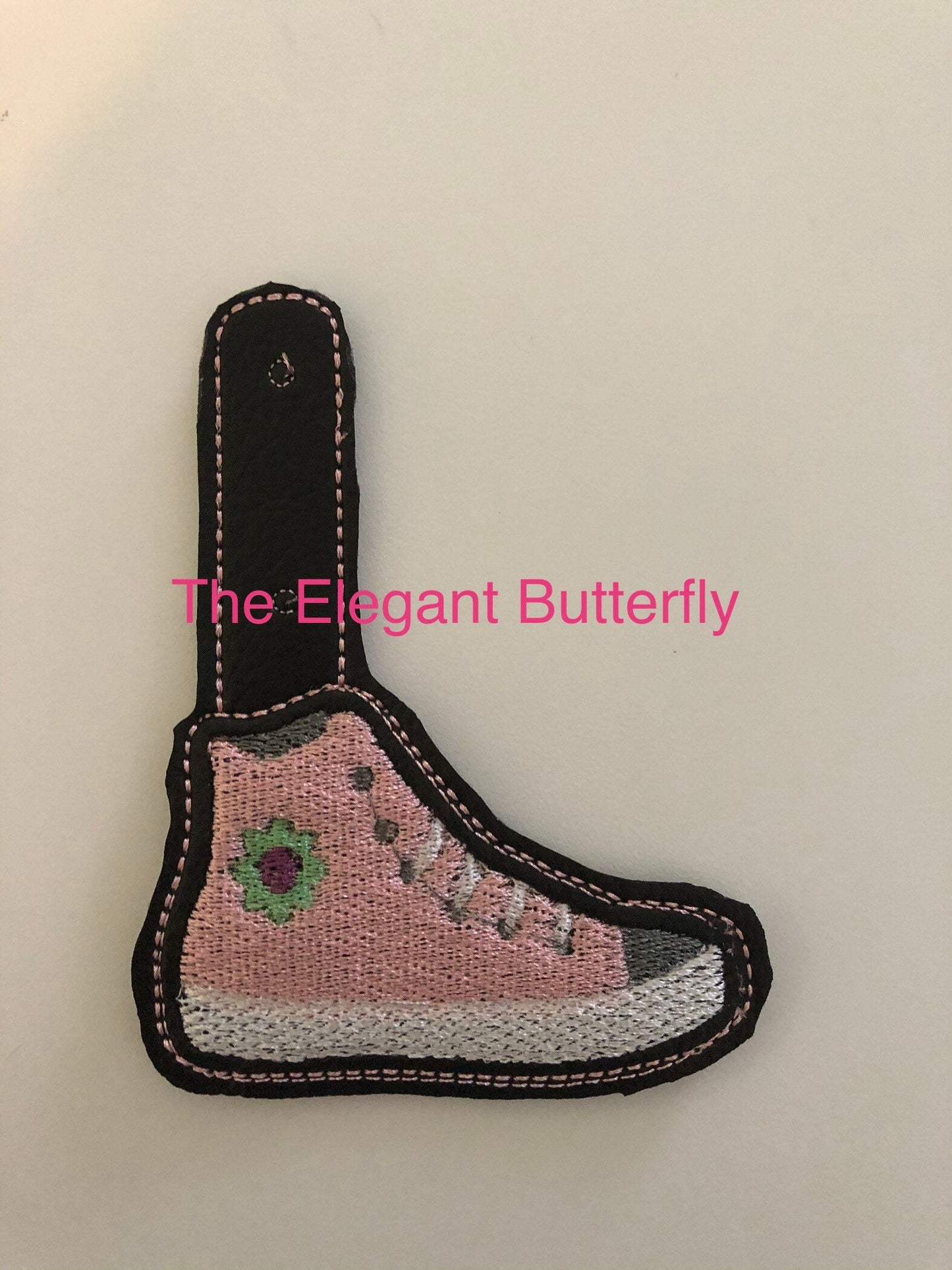 Snap Tab Tennis Shoe In the Hoop Embroidery files