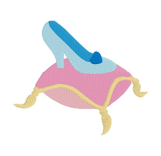 Embroidery Design of Princess Shoe