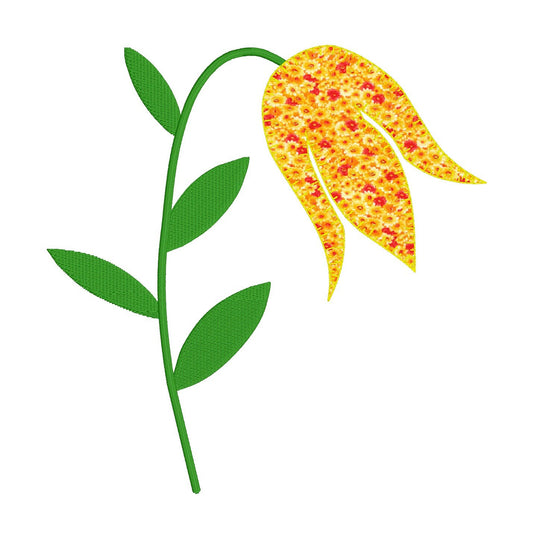 Estitch Tulip Embroidery Design 3 Different Sizes
