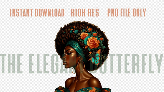 Roses are African American Woman/Sublimation File